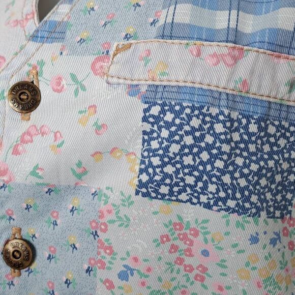 Dreams Vintage 90s Denim Patchwork Vest size Medium - Picture 3 of 6